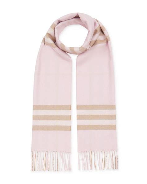 10 year cashmere dark pink burberry scarf|Burberry alabaster pink check cashmere.